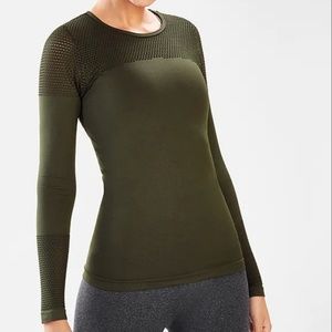 NWT Fabletics Musetta Seamless Top sz M